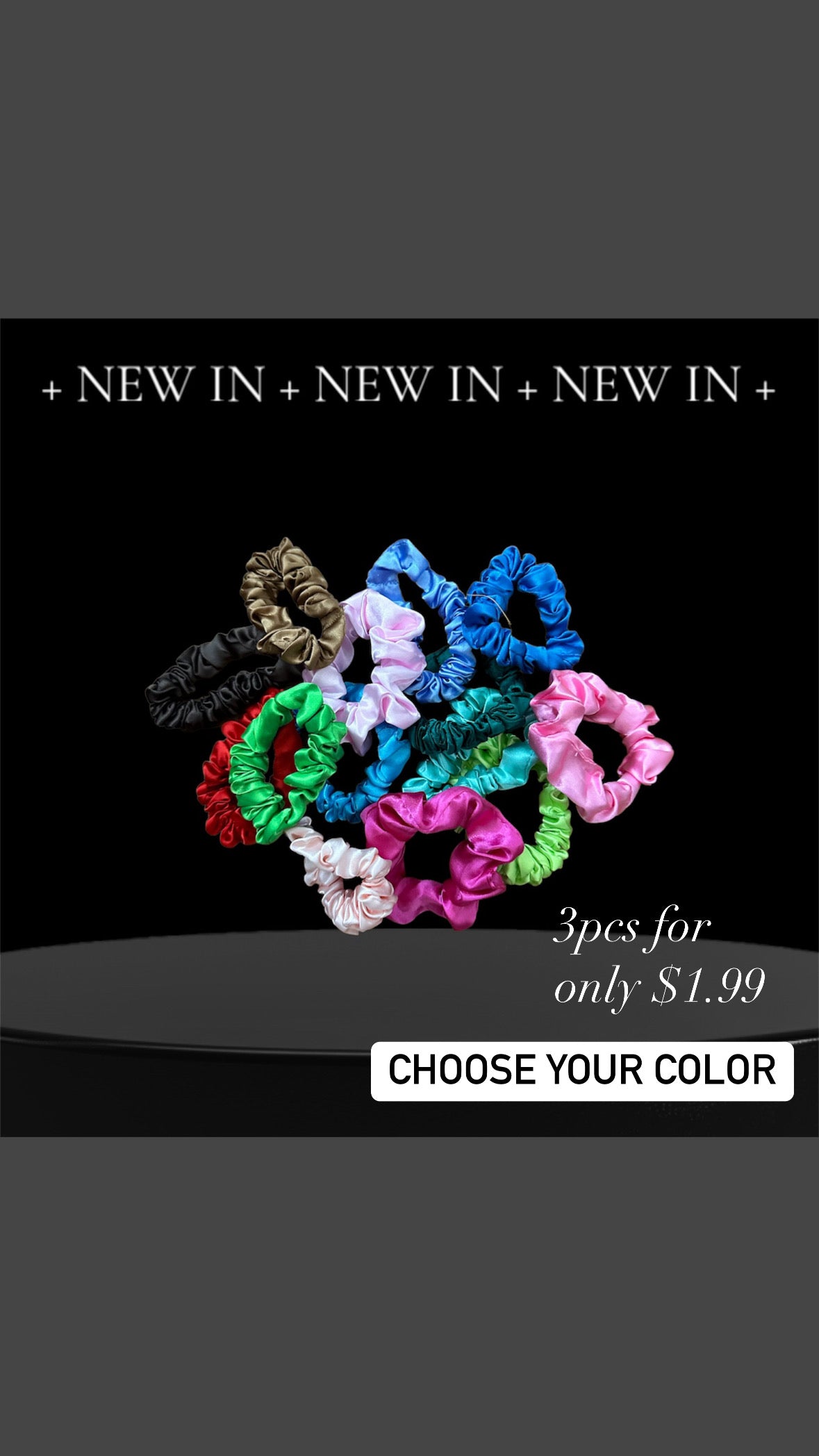 Satin Hairties 3pcs