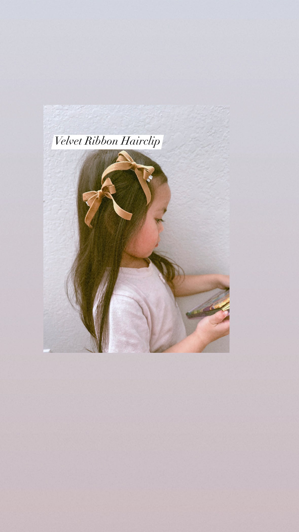 Velvet Ribbon Hairclip